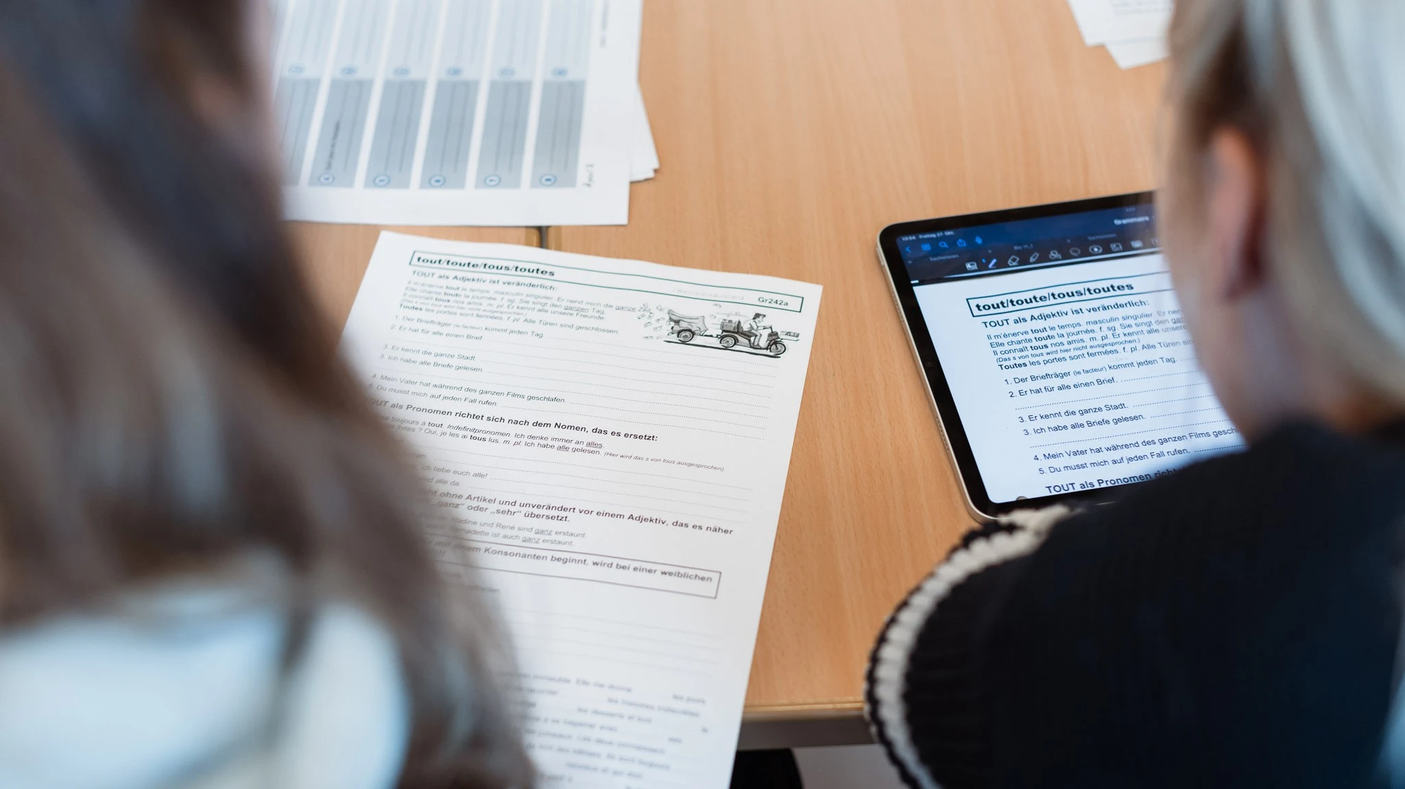 Schüler im Fremdsprachenunterricht