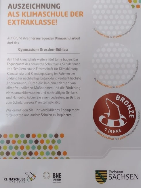 Auszeichnung Klimaschule