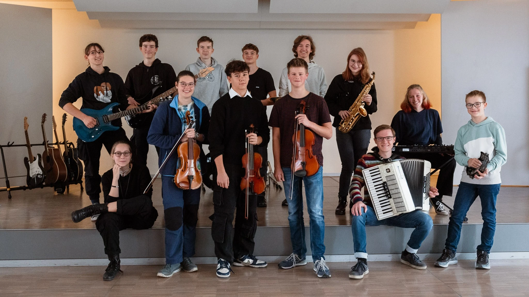 Schülerband Gruppenfoto